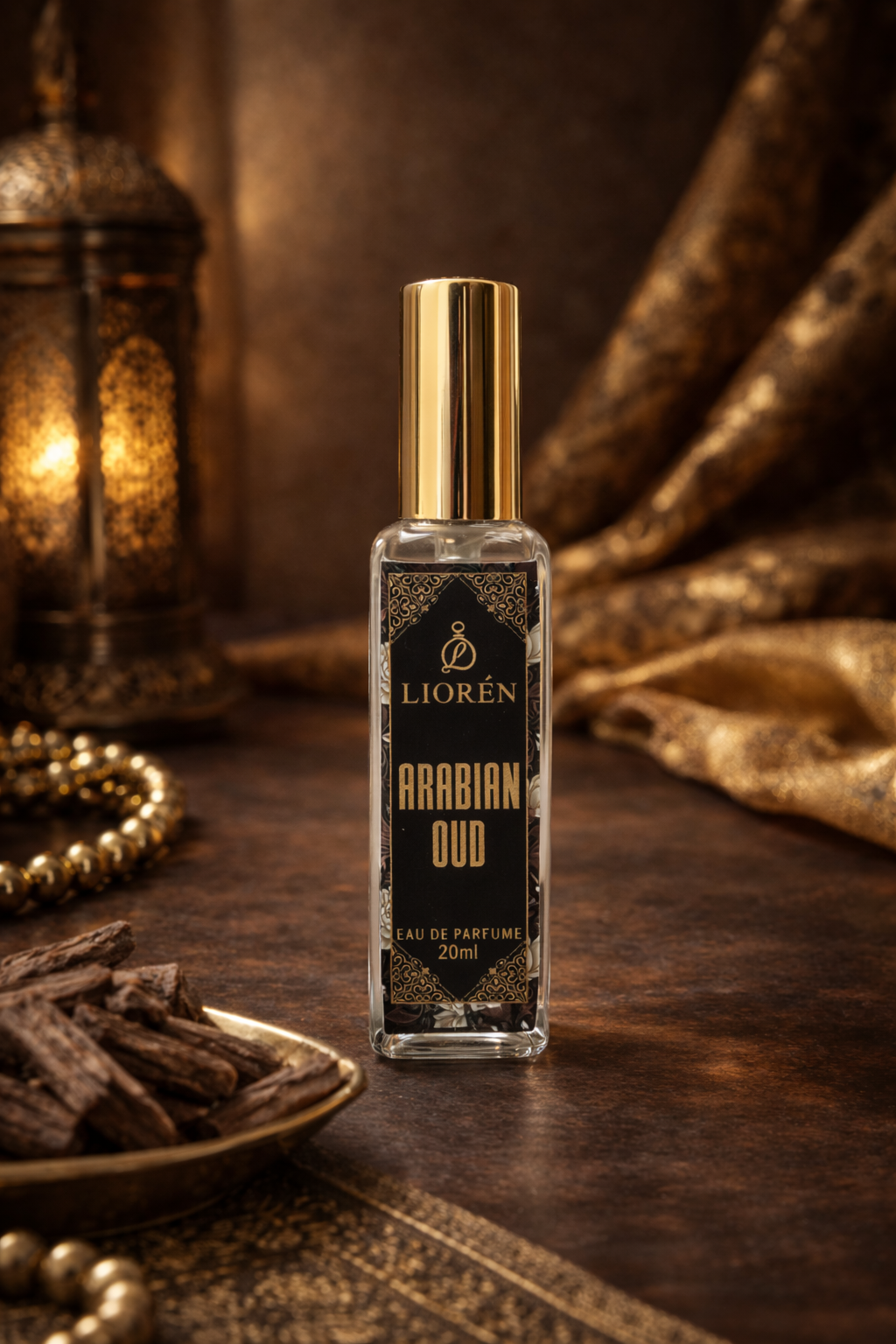 Premium Arabian Oud fragrance for men with rich oud and woody base
