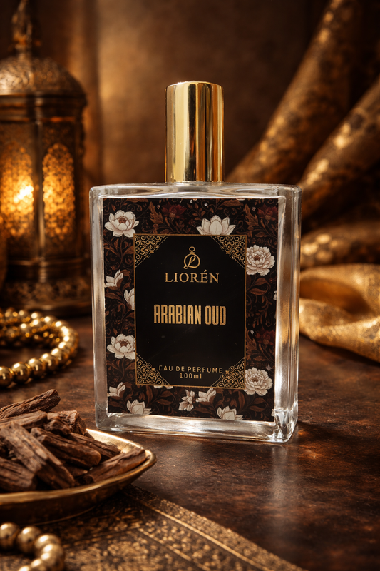 Arabian Oud long lasting perfume for men by Lioren with rich woody oriental fragrance