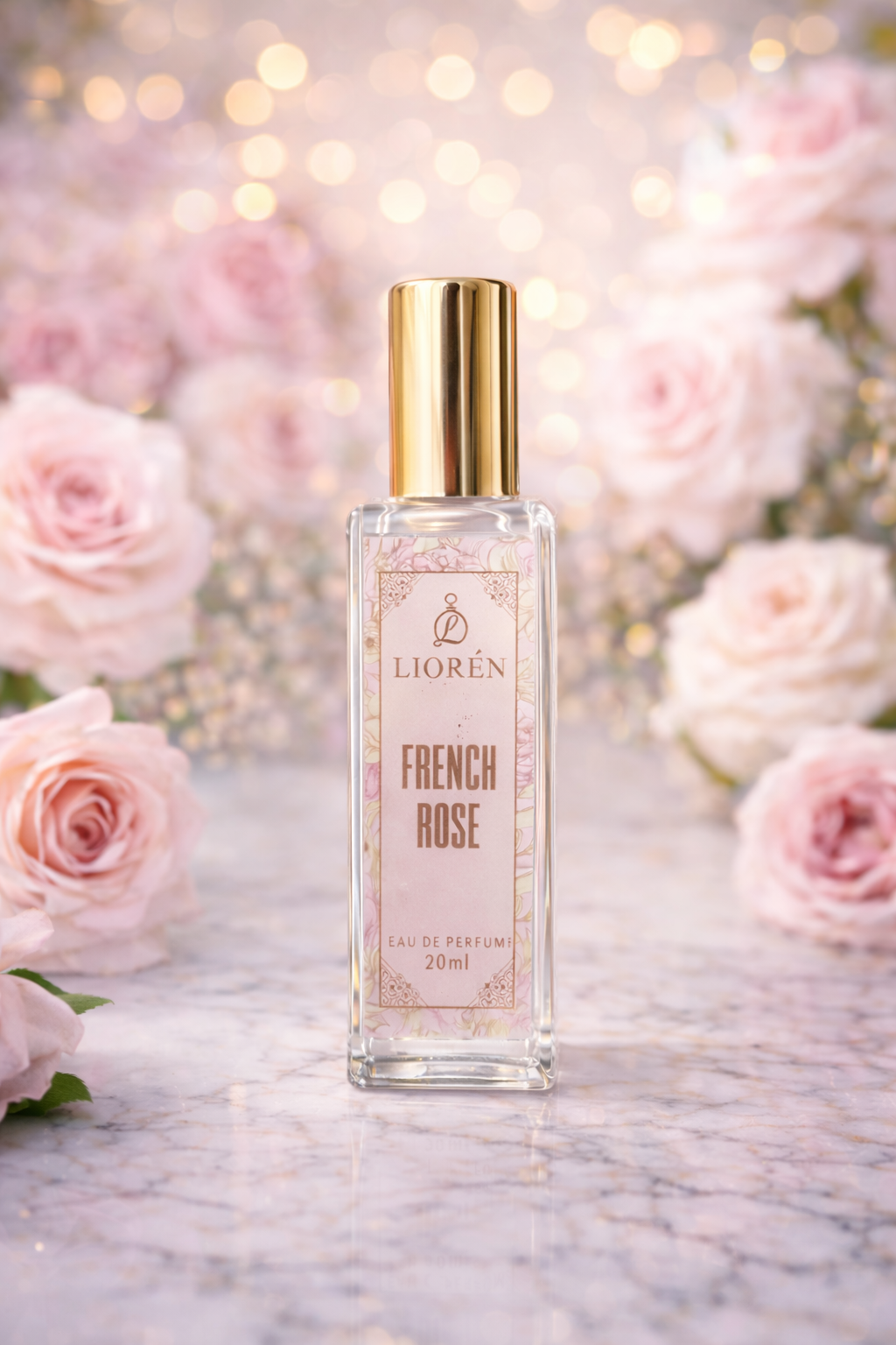 Premium French Rose floral musky fragrance bottle for women
