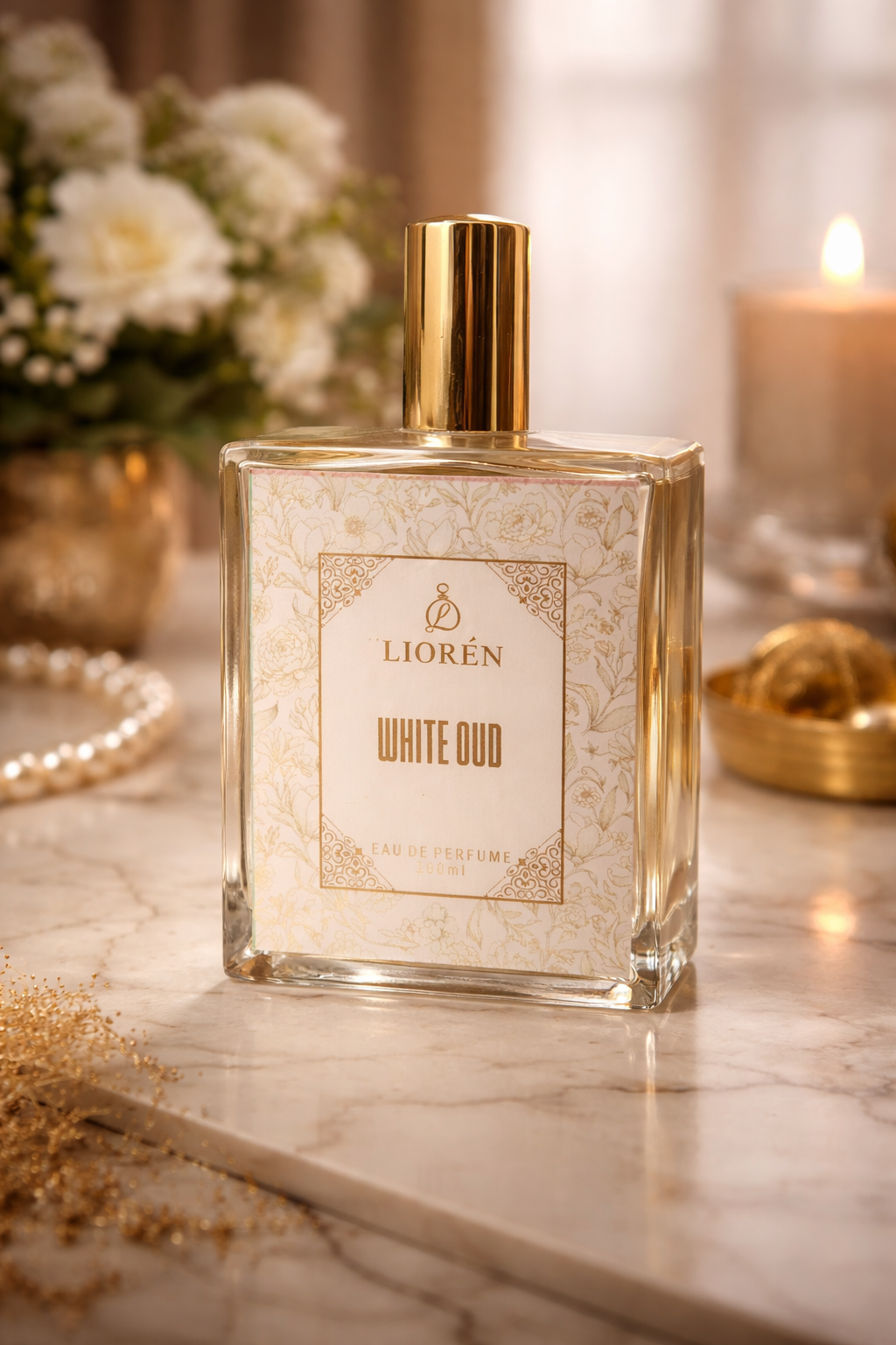 White Oud long lasting perfume for men with woody spicy fragrance