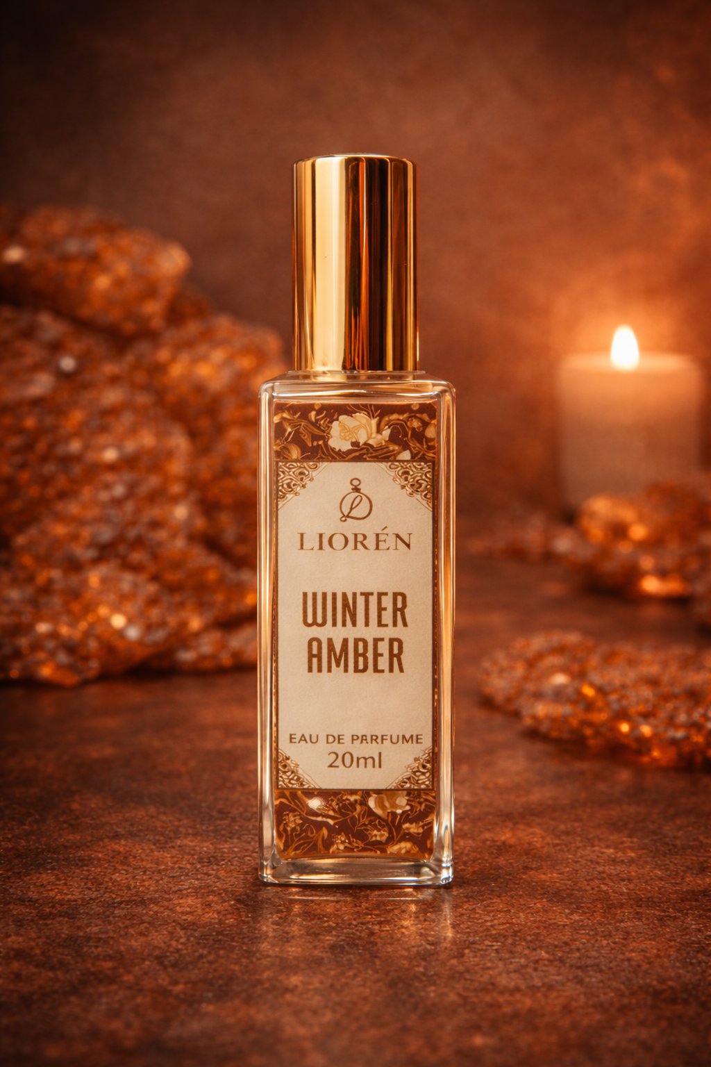 Winter Amber – Long Lasting Unisex Amber Woody Perfume