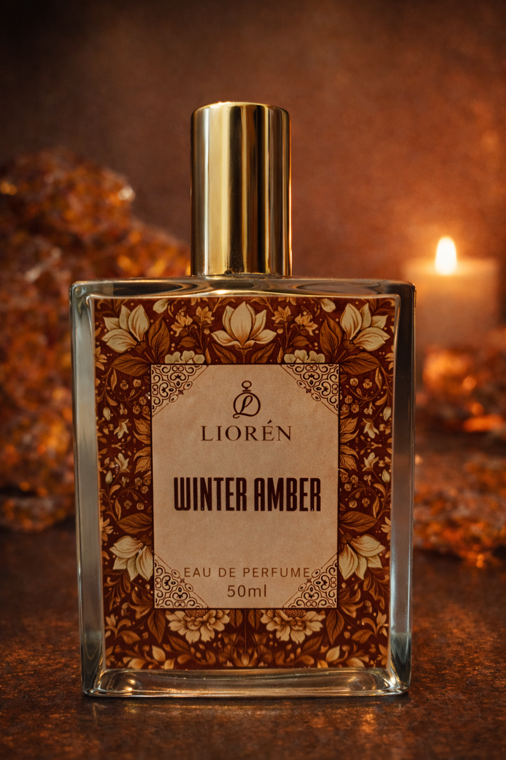 Winter Amber – Long Lasting Unisex Amber Woody Perfume