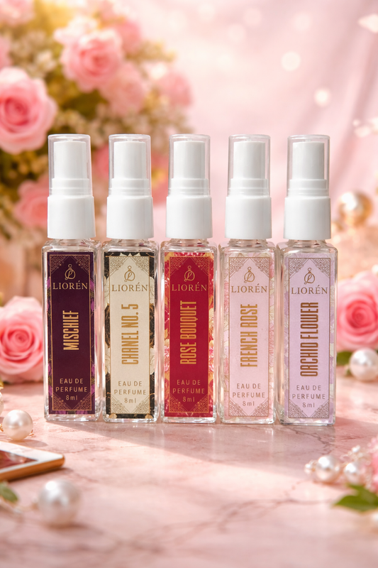 8ml Women Tester Perfume Combo (Pack of 5)